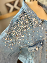 Load image into Gallery viewer, Embellished Denim Jacket